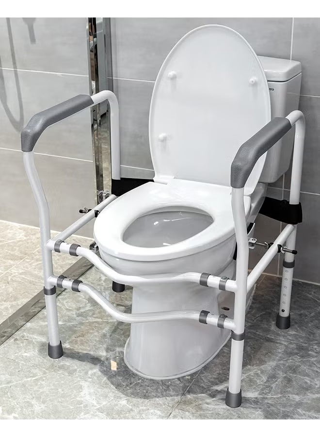 Arabest Toilet Safety Frame Enhanced Support for Elderly and Handicap Individuals Adjustable Width and Toilet Safety Handrail - Image 1
